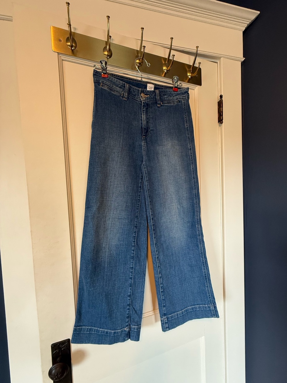 GAP High Rise Wide-Leg Crop Jeans Size 0/25